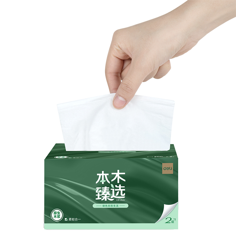 纵横本木臻选MR2200-01软抽2层200抽(3包/提)(绿)