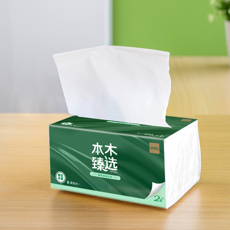 纵横本木臻选MR2200-01软抽2层200抽(3包/提)(绿)