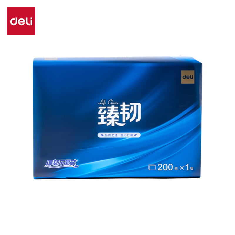 纵横臻韧CC1200-01擦手纸1层200抽(包)(白)