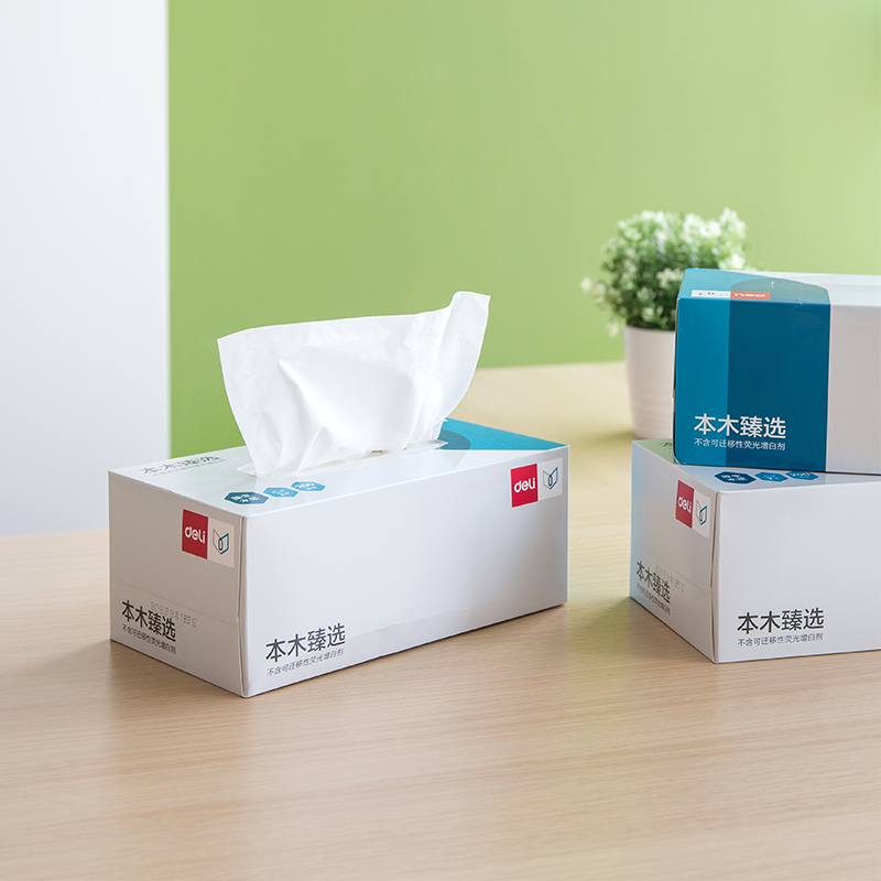 纵横MH2200-01盒装抽取式纸面巾(白)(3盒/提)