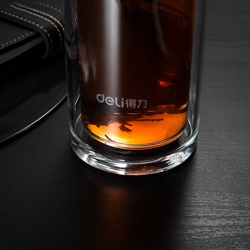 纵横6169玻璃杯(黑色)400ml盖子锌合金氧化