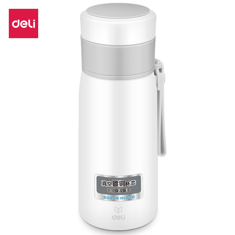 纵横6146保温杯(白色)360ml304不锈钢 子弹头