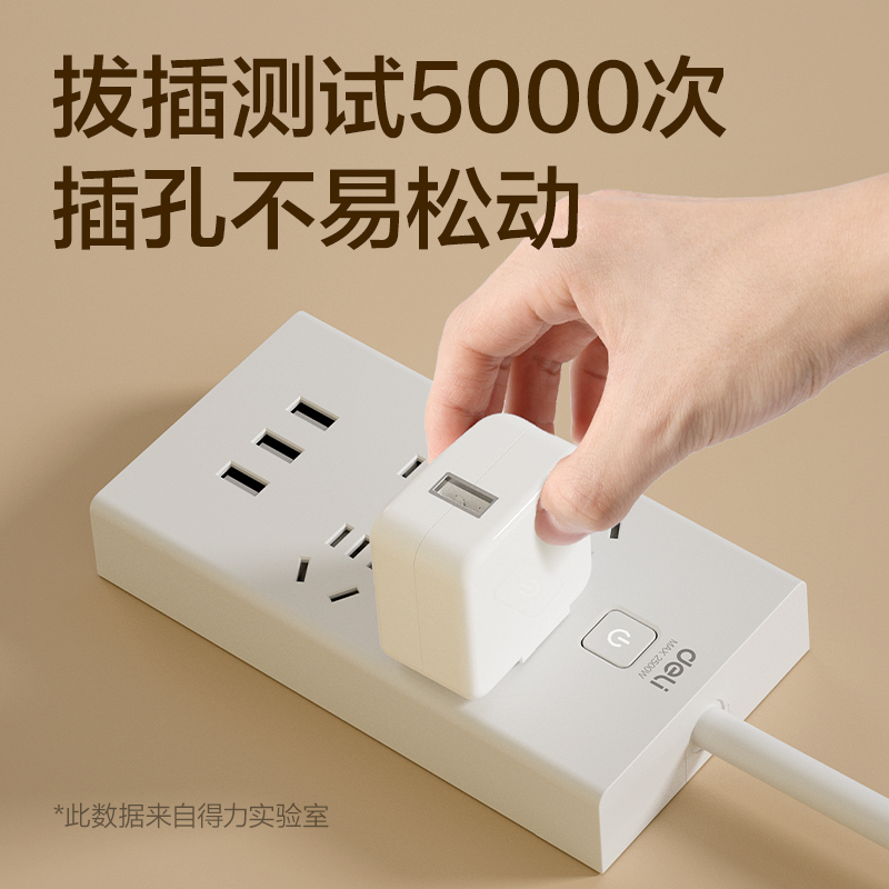 纵横18282插座_4组+3A_2米_彩盒(白)(个)