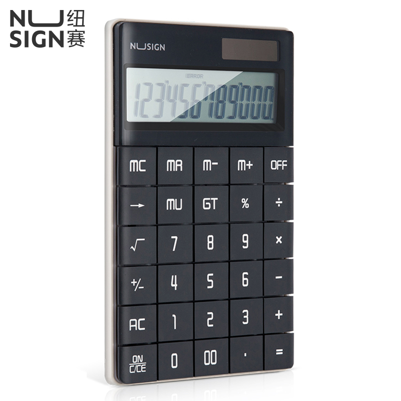 纽赛NS041桌面计算器(深灰)