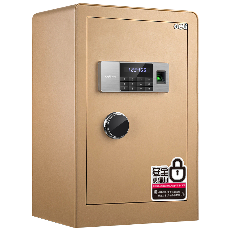 纵横4106指纹密码保管箱H600(金色)(台)