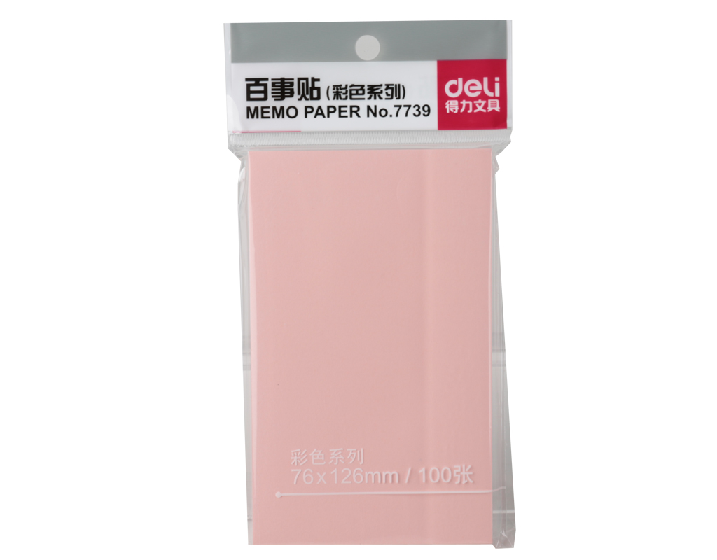 纵横7739记事贴(红)76*126mm(包)