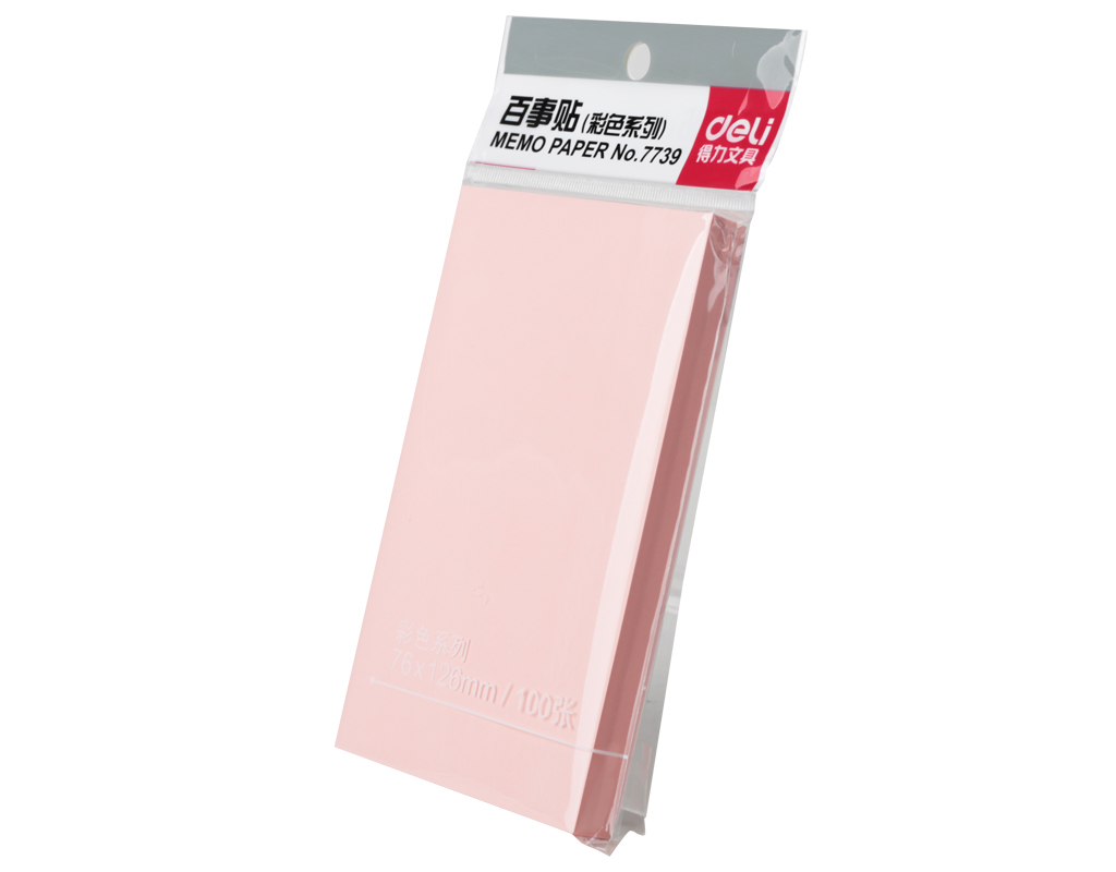 纵横7739记事贴(红)76*126mm(包)
