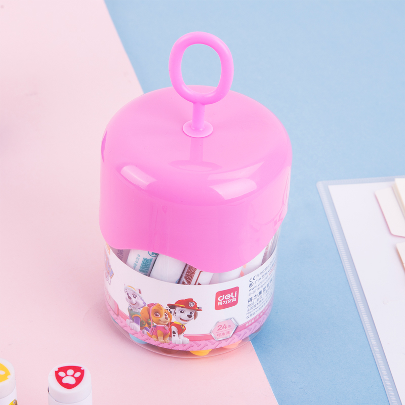 纵横70690-汪汪队立大功24色水彩笔(粉色)
