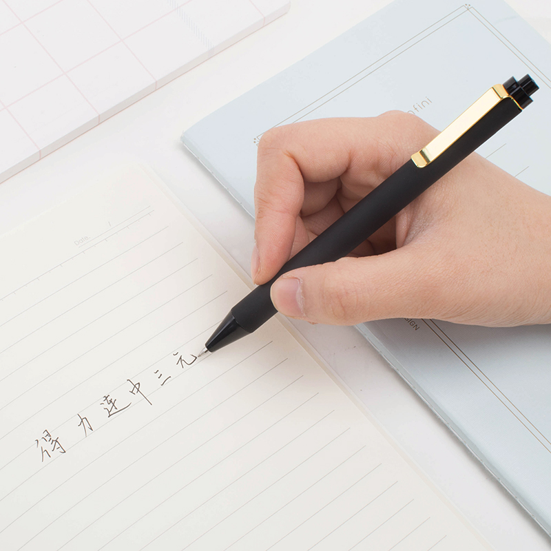 纵横S100考试中性笔0.5mm子弹头(黑)