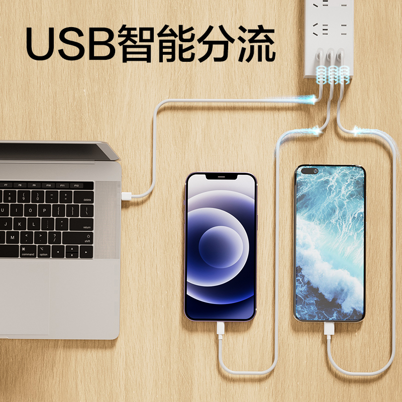 纵横18283插座_3+3+3A_2米_彩盒(白)(个)