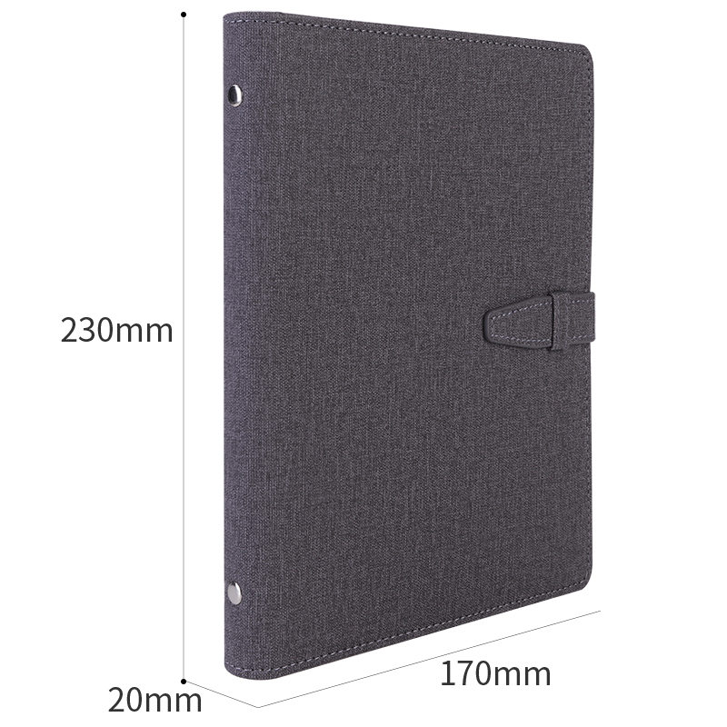 纵横3309活页皮面本8.5in-210mm*145mm-100张(混)(本)