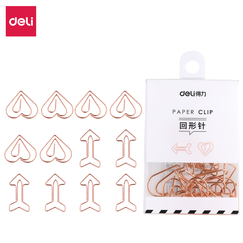 纵横0057异形回形针(玫瑰金)(12枚/盒)