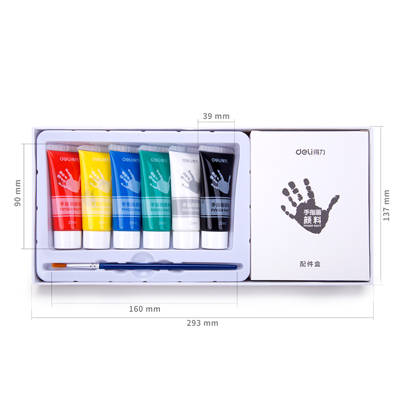纵横73871_6色手指画颜料(混)(6色/盒)