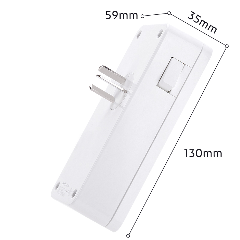 纵横18301转换器_2组+2U_泡壳装(白)(只)