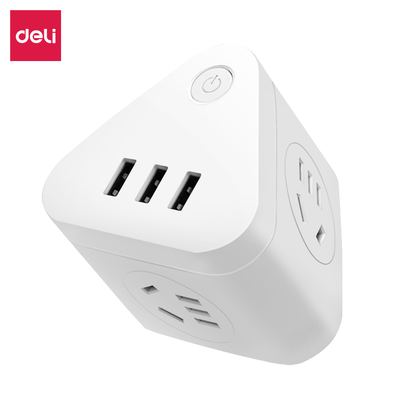 纵横18322转换器_3组+3U_彩盒装(白)(只)
