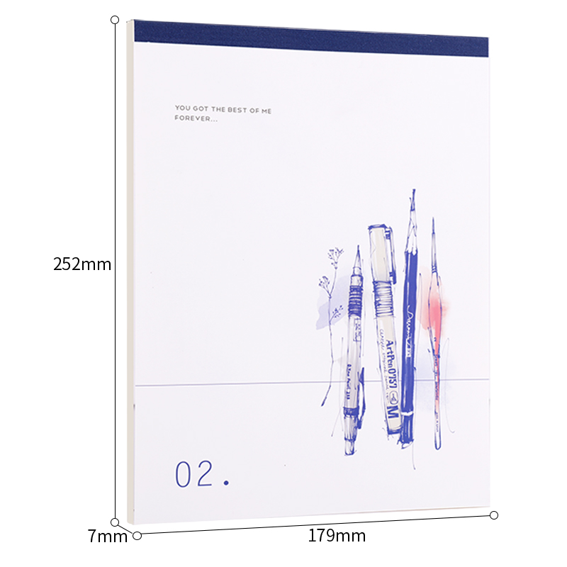 纵横21703拍纸本-B5(252mm*179mm)*70张(混)