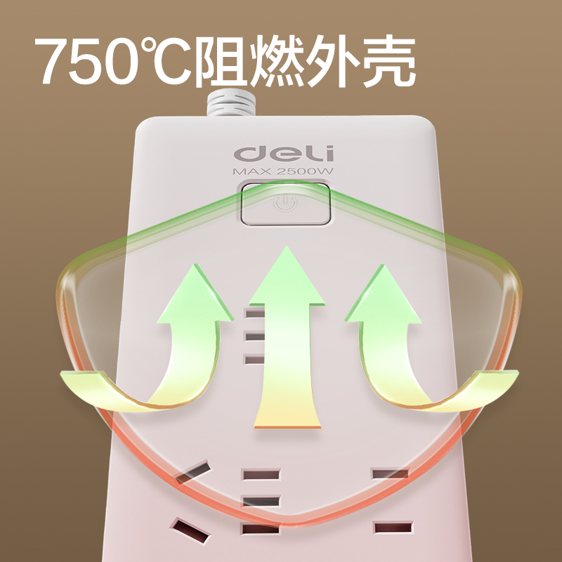纵横18169-03皓白系列插座_3+3_3米_PVC袋(白)(只)