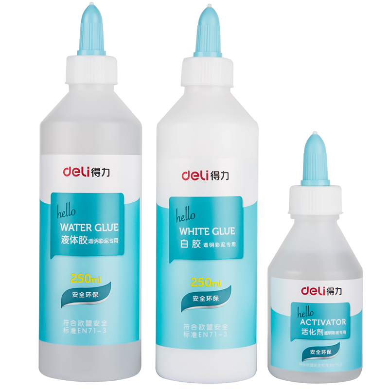 纵横67871透明彩泥专用胶(浅蓝)(1白胶+1液体胶+活化剂)