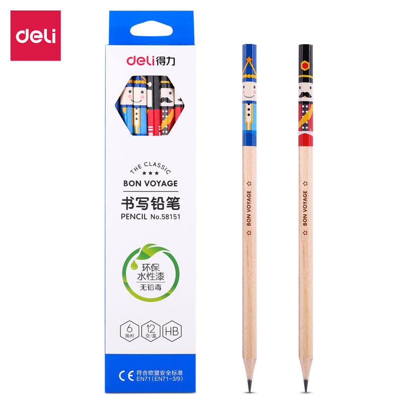 纵横58151_12支彩盒装HB铅笔(混)(12支/盒)