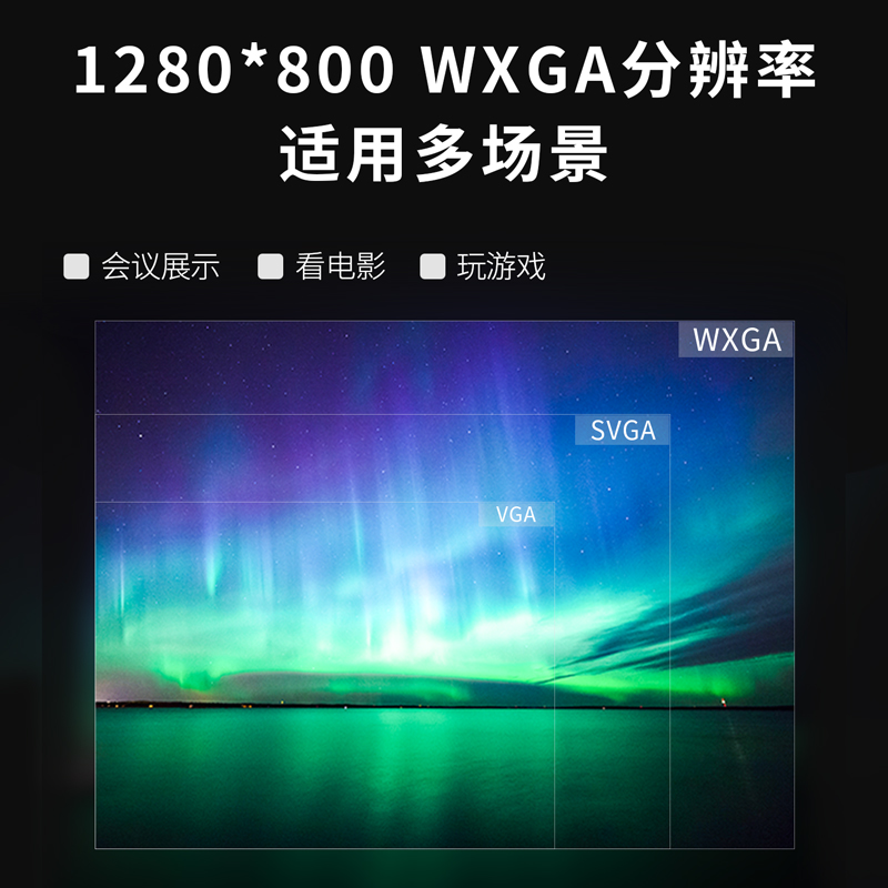 纵横DPE-W535投影仪(白)