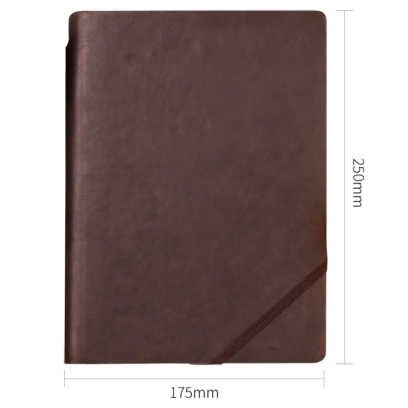纵横22260硬面斜式绑带本-16K-175mm*250mm/120张(棕色)