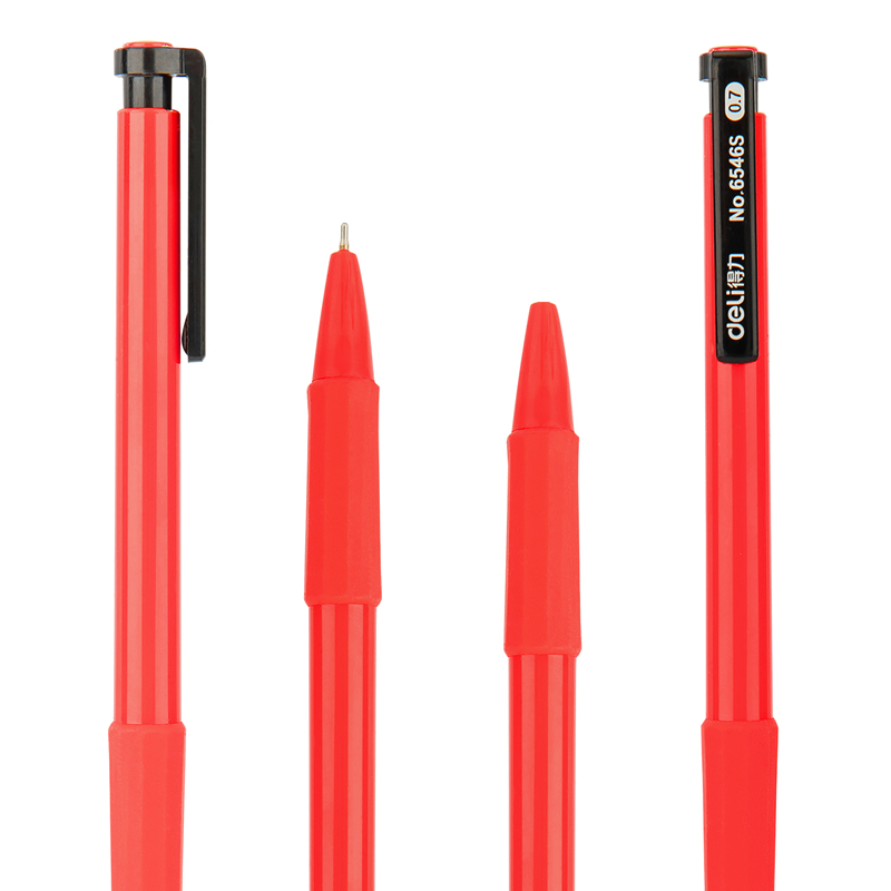 纵横6546S中油笔0.7mm(红)