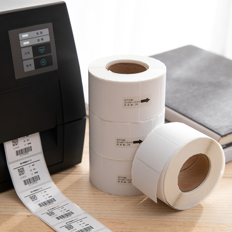 纵横12000珊瑚海三防热敏标签纸40*30mm-800枚(白)(4卷/筒)