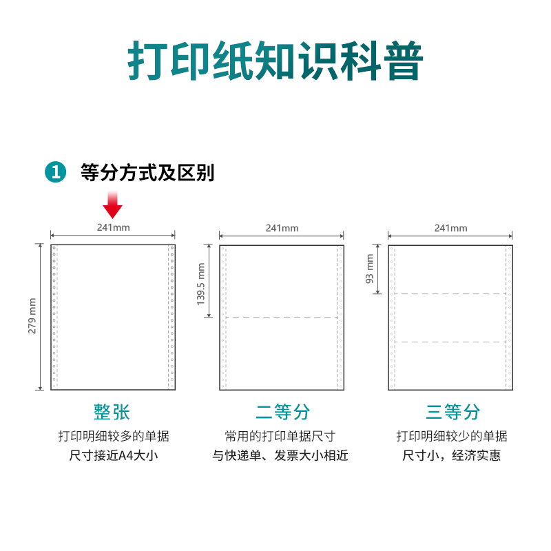 纵横木尚M241-4电脑打印纸(白色不撕边)(800页/盒)