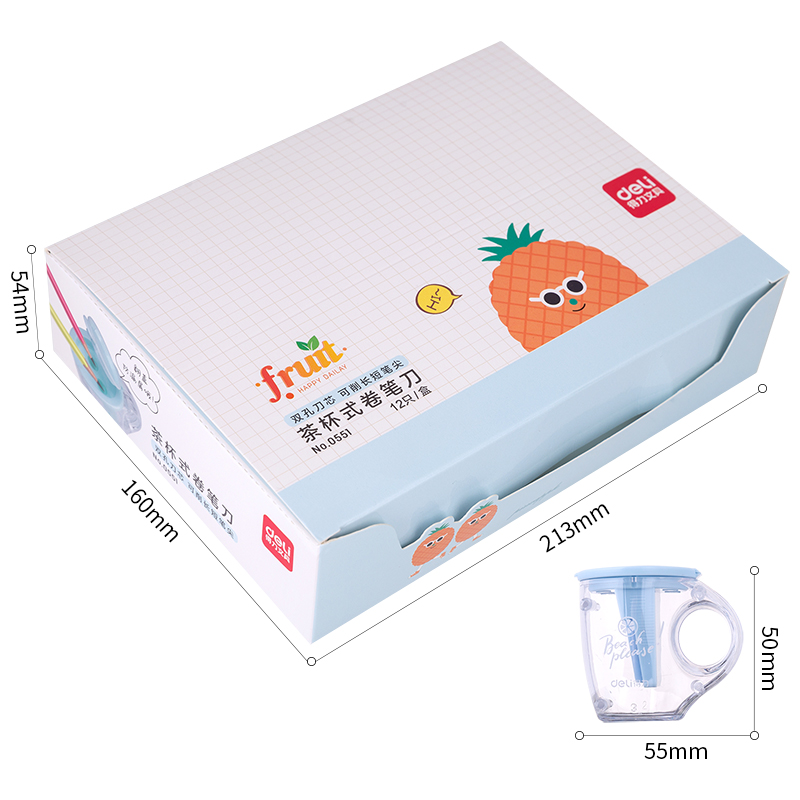 纵横0551卷笔刀(12只/盒)(混)