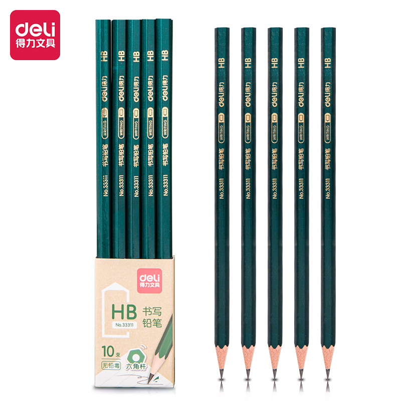 纵横33311_10支装简易包装HB铅笔(混)(10支/盒)