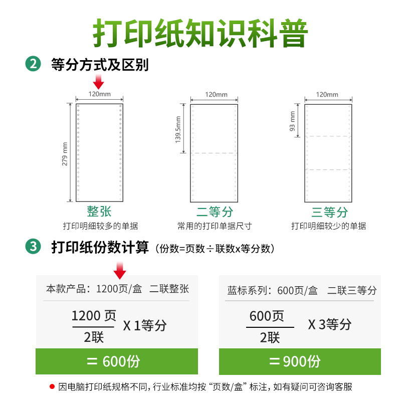 纵横佳宣J120-2电脑打印纸(白色不撕边)(1200页/盒)