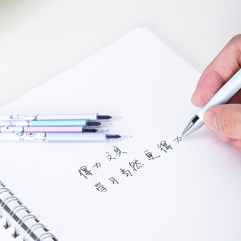 纵横A822学生中性笔替芯0.38mm全针管(黑)