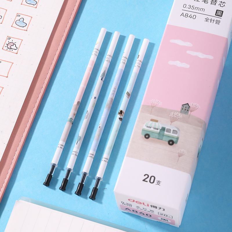 纵横A840中性笔替芯0.35mm全针管(黑)