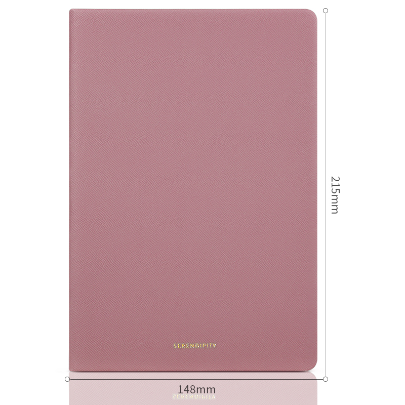 纵横22289单包贴芯皮面本-A5-210mm*143mm/120张(红)