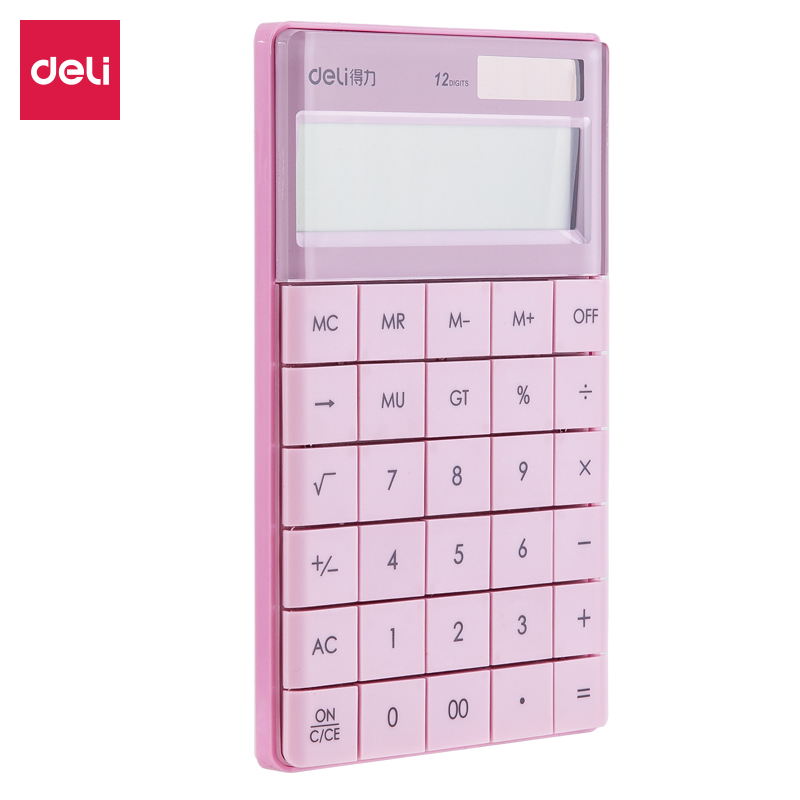 纵横1589桌面计算器(浅红)