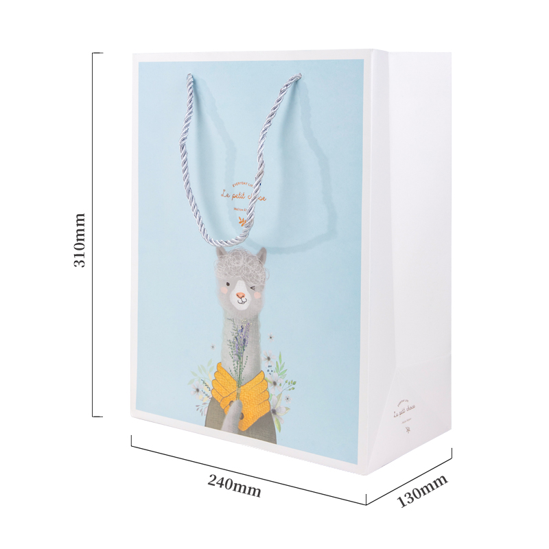 纵横25958羊驼君礼品纸袋L码24*13*31cm(竖)(混)