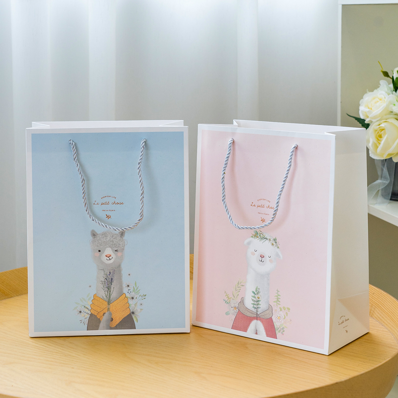 纵横25958羊驼君礼品纸袋L码24*13*31cm(竖)(混)