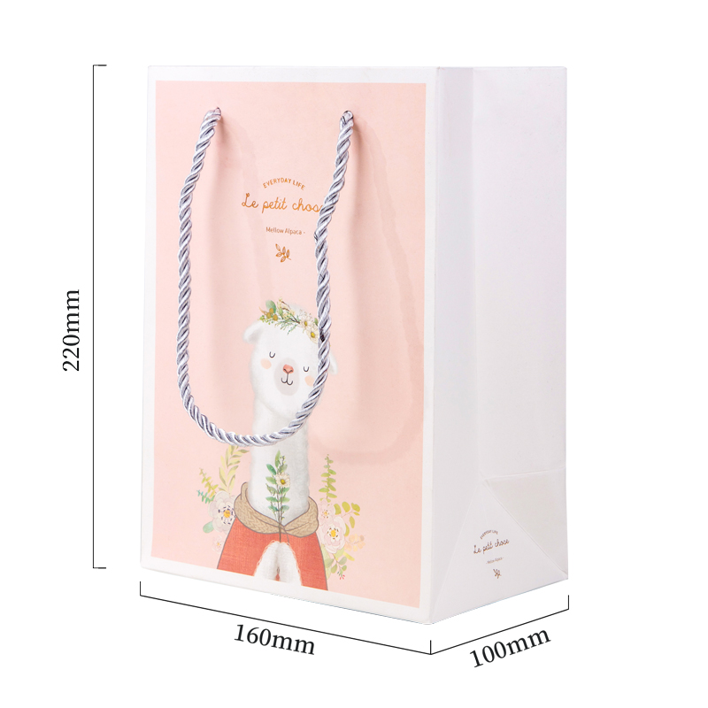 纵横25959羊驼君礼品纸袋M码16*10*22cm(竖)(混)