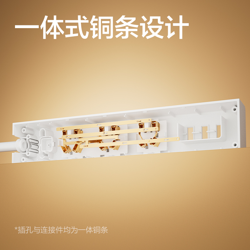 纵横18288(1.8)插座_3组+3A_1.8米_彩盒(白)(个)