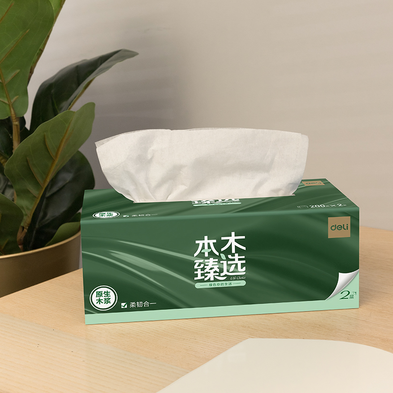纵横本木臻选MH2200-02盒抽2层200抽(3盒/提)(盒)(蓝)
