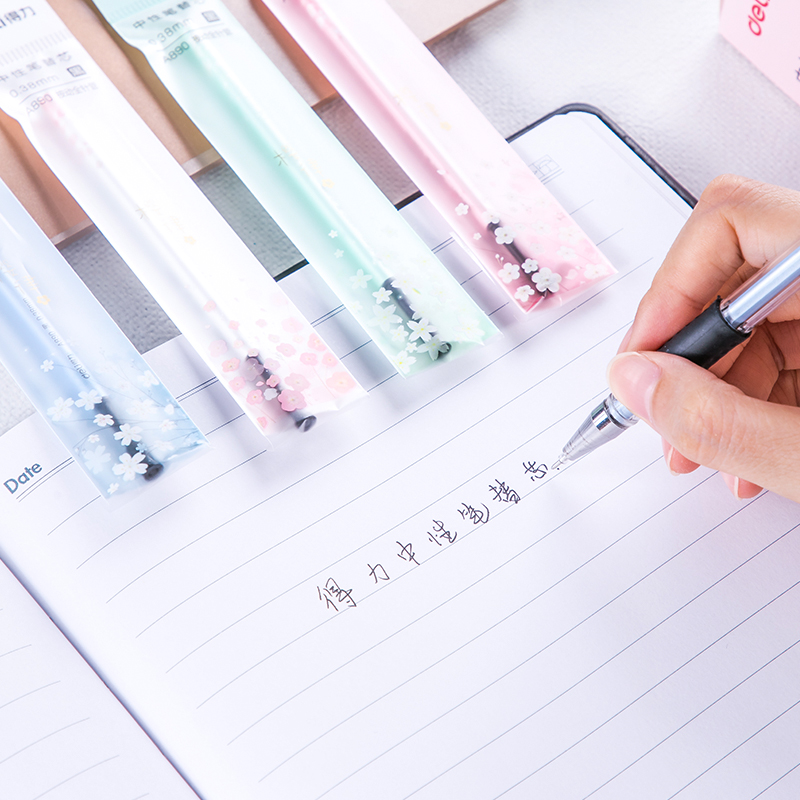 纵横A890按动学生中性笔替芯0.38mm全针管(黑)(支)