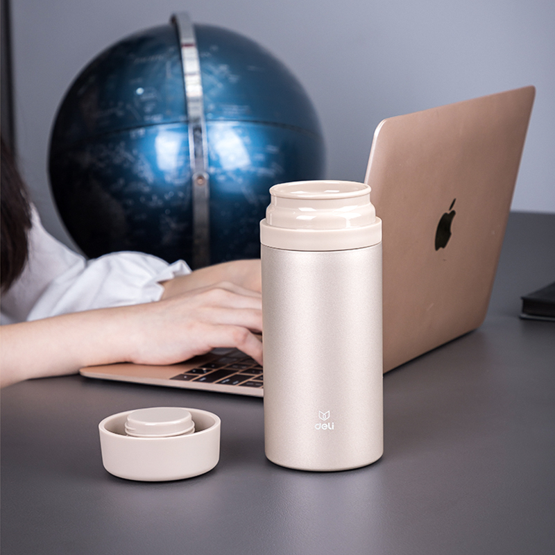 纵横17657保温杯(420ml)(香槟金)(1只/盒)