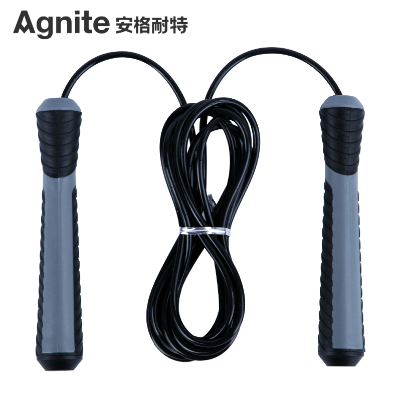 安格耐特F4132软胶手柄钢丝跳绳(不计数)(黑)(根)