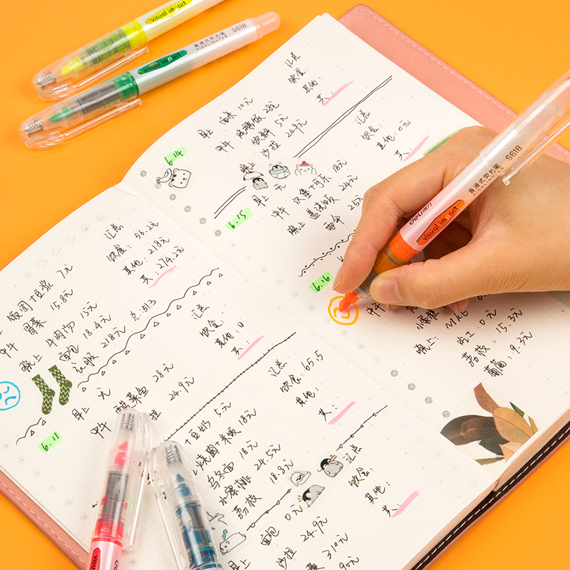 纵横33530荧光笔套装(混)(5色混装)