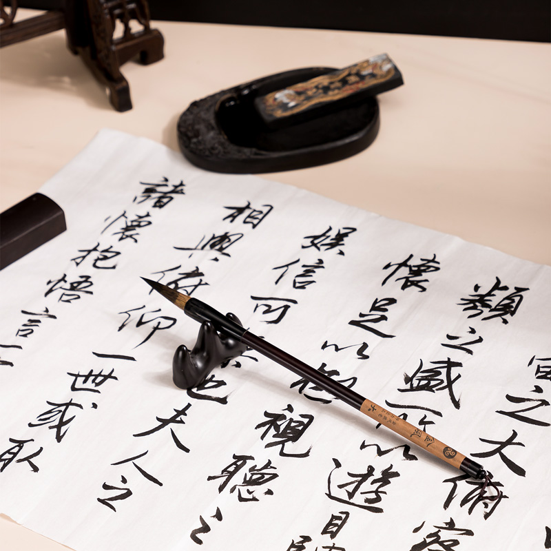 纵横75500狼毫毛笔大号(深棕色)(1支/袋)