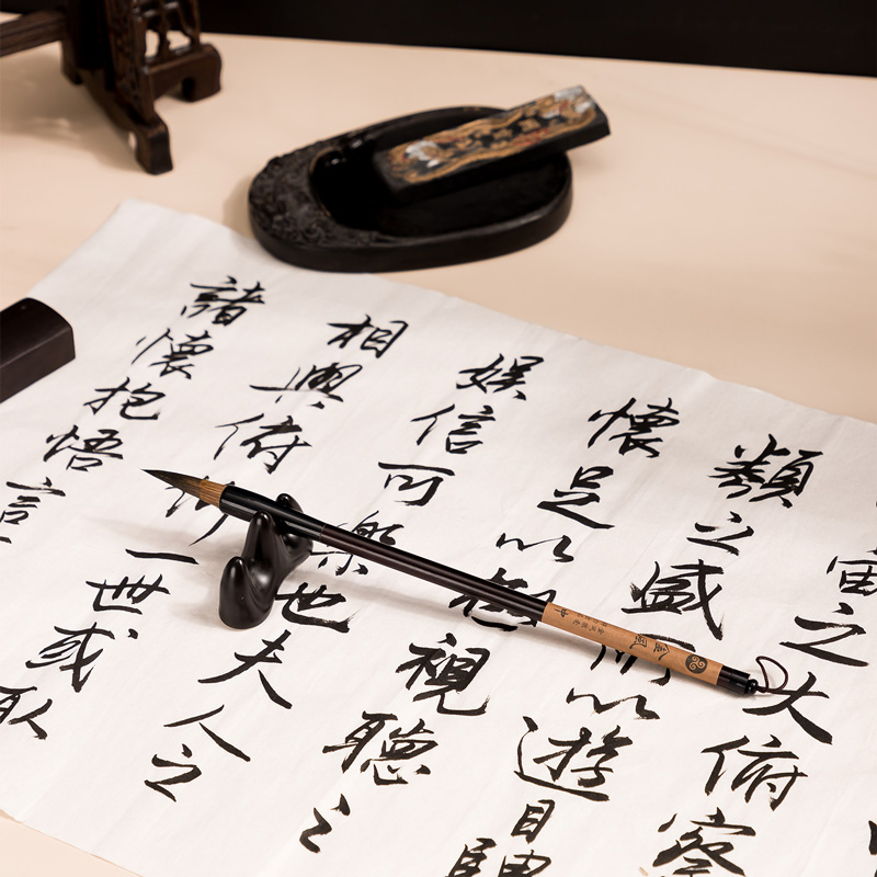 纵横75501狼毫毛笔中号(深棕色)(1支/袋)