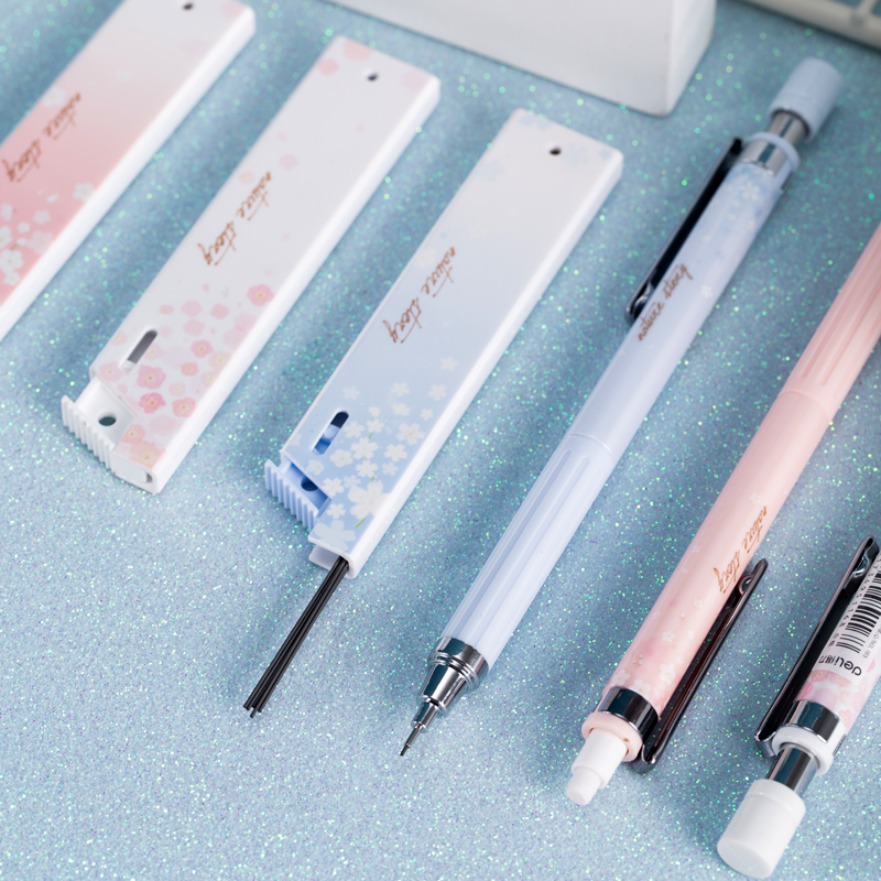 纵横33125樱花活动铅笔套装HB0.5-60MM(混)(卡)