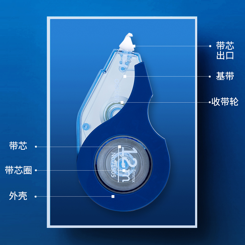 纵横71505修正带_5mmx12m膜带(蓝色)(卡)
