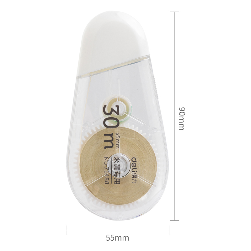 纵横71488修正带_5mmx30m米黄膜带(米黄)(卡)