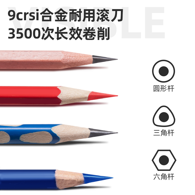 纵横71162自动进笔削笔机(透明蓝)(只)